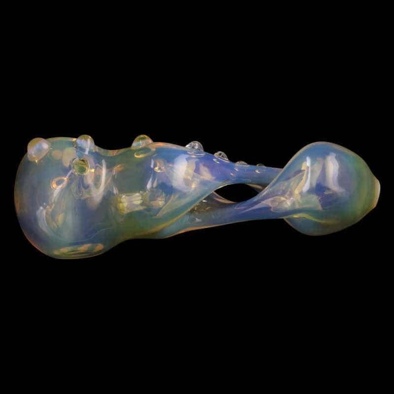 Chameleon Glass Pretzel Glass Fumed Hand Pipe