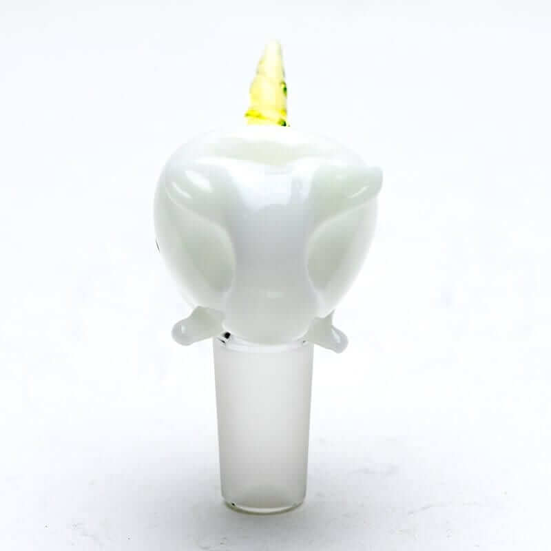 Empire Glassworks Radioactive Narwhal Glass Bowl w/ Tooth Dabber - 14mm / 5