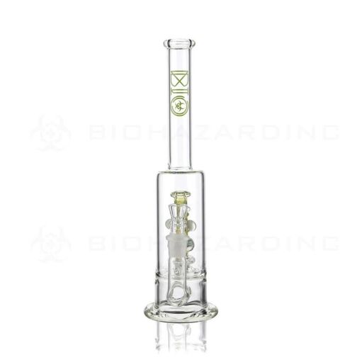 Bio Hazard 13" Thick Stemless Straight Water Pipe - Green 01