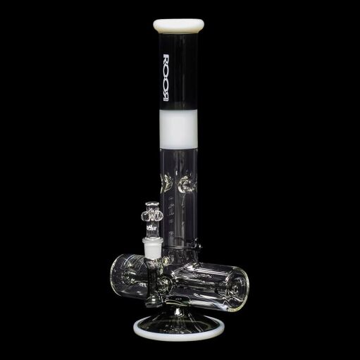 ROOR Tech 18" Inline Bong "Smokey Grey & White" 02
