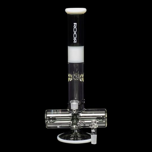 ROOR Tech 18" Inline Bong "Smokey Grey & White" 09