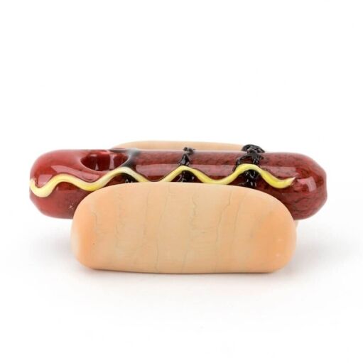 Empire Glassworks Hot Dog Hand Pipe 02