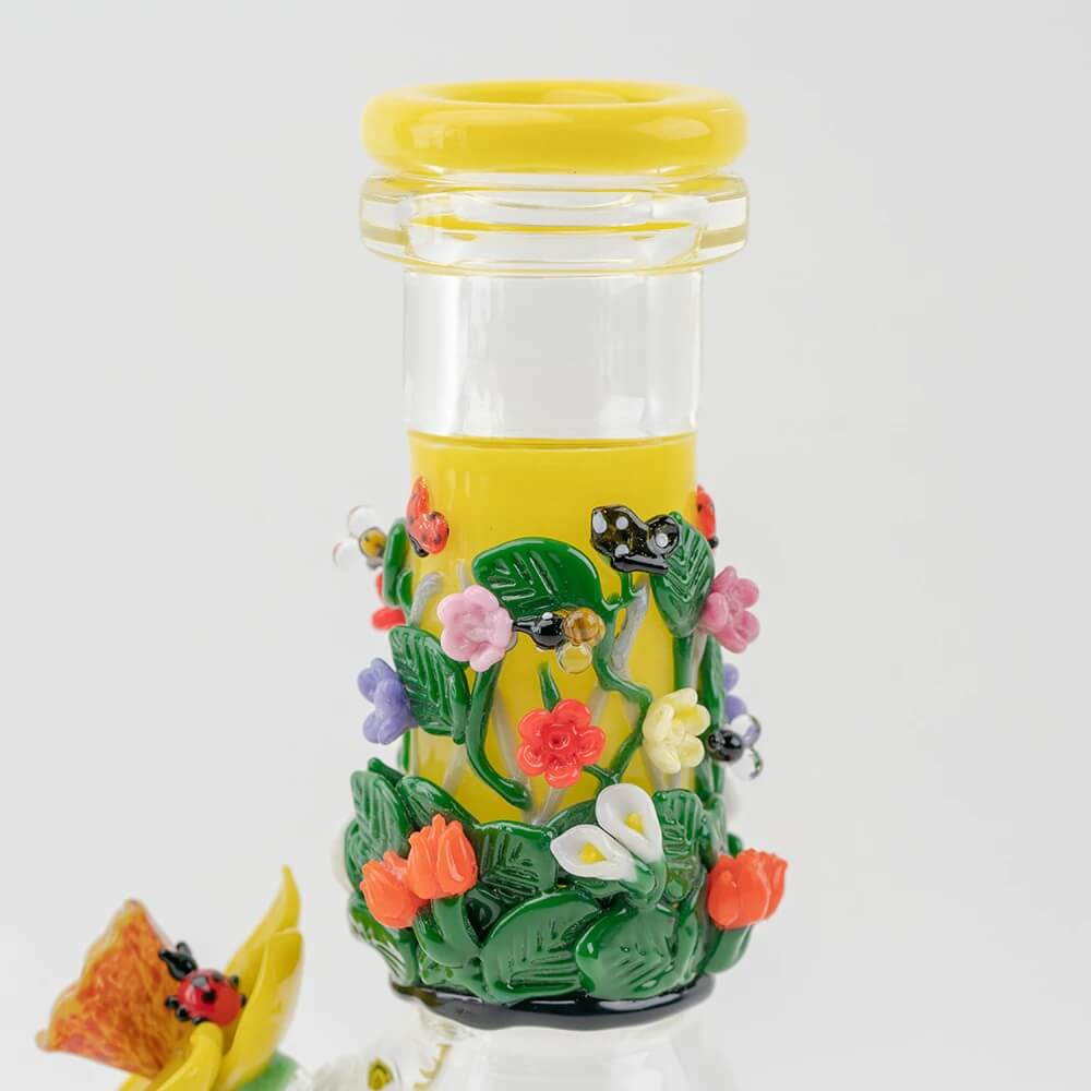 Empire Glassworks Baby Beaker - Spring Flowers - 04