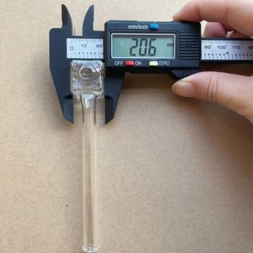 Square Head Glass Oil Burner Pipe - 06