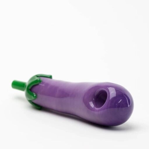 Empire Glassworks Eggplant Hand Pipe - 01