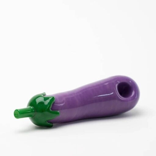 Empire Glassworks Eggplant Hand Pipe - 02