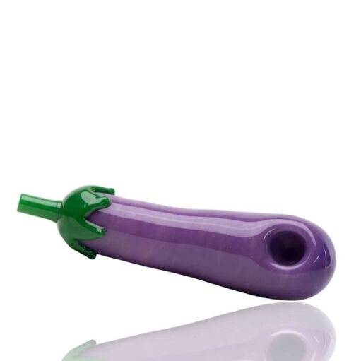 Empire Glassworks Eggplant Hand Pipe - 04