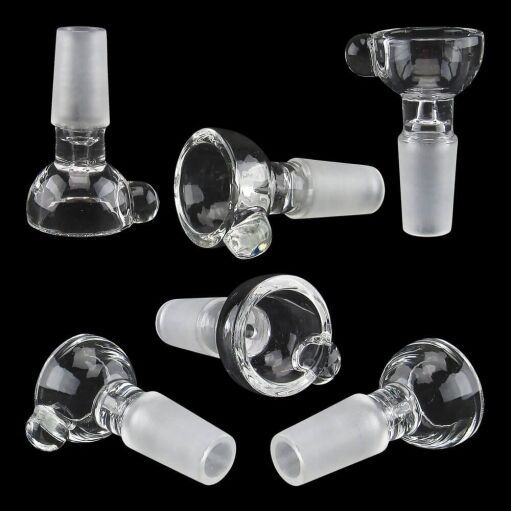 Single Marble Glass Bowl - 14mm Male - 07