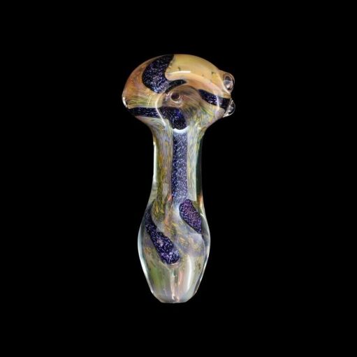 Chameleon Glass Respirator Hand Pipe - UV Reactive 02