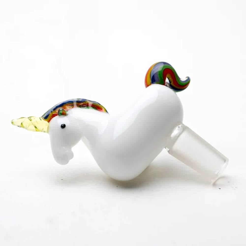 Empire Glassworks 14mm Male Bowl UV Reactive Unicorn - 02