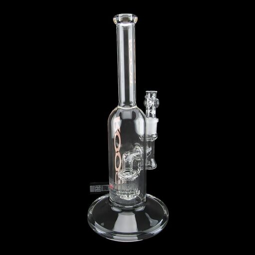 ROOR Tech 12" Fixed Stemless Barrel Bubbler - Orange - 004