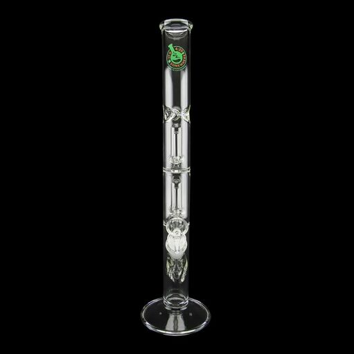 16" Double Showerhead Perc Straight Tube Water Pipe - 07