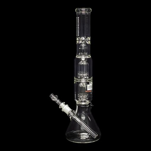 ROOR Tech 17" Double 4-Arm Tree Perc Beaker Water Pipe - 02