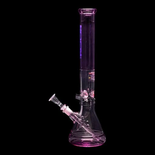 ROOR Custom Classic 18″ Beaker Bong 50x5mm – Translucent Pink - 01