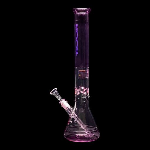 ROOR Custom Classic 18″ Beaker Bong 50x5mm – Translucent Pink - 02