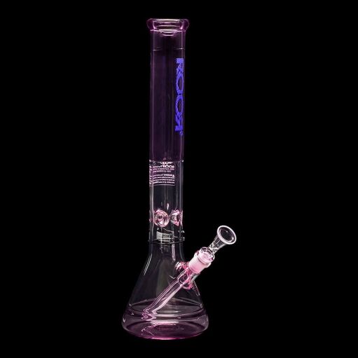 ROOR Custom Classic 18″ Beaker Bong 50x5mm – Translucent Pink - 06