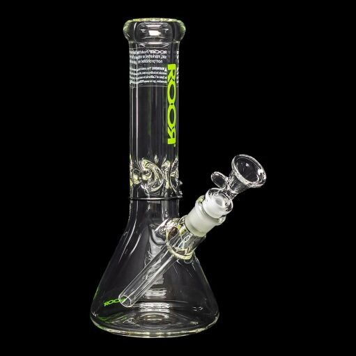 ROOR Mini 10" Beaker Water Pipe 40x7mm - Green - 06