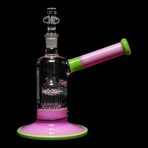 ROOR Tech Fixed Stem 8" 10-Arm Tree Bubbler - Pink & Mint - 01