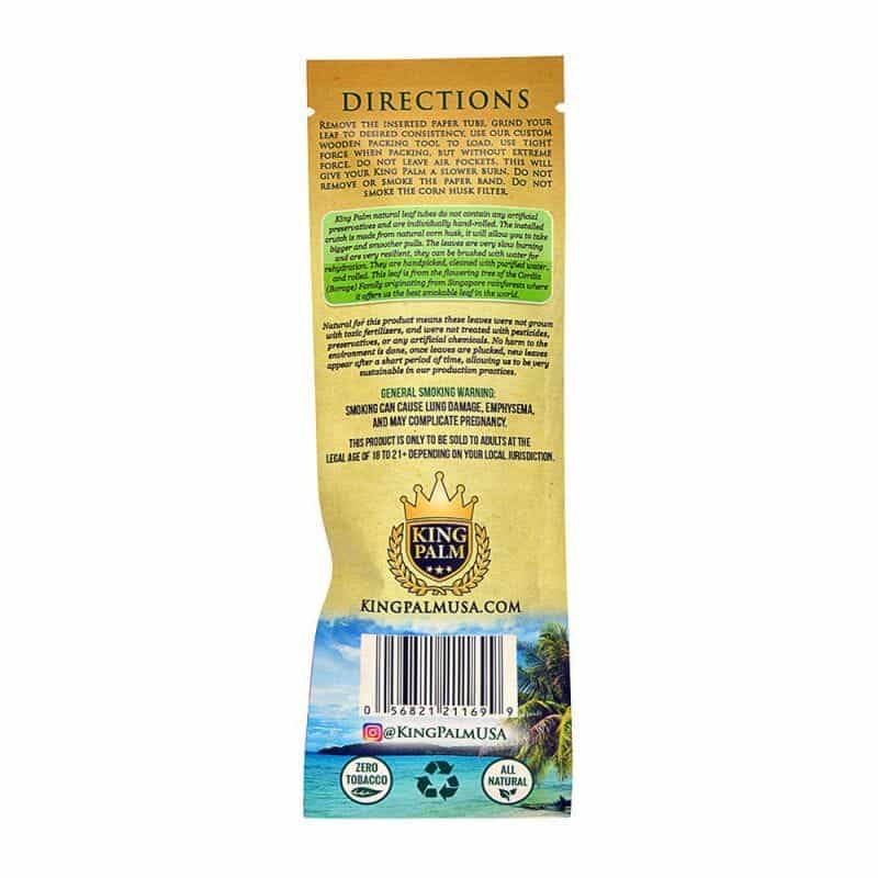 King Palms Super Slow Burning Wraps Slim – 3 pc - Back