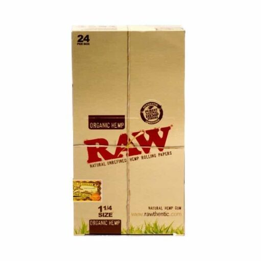 Raw Organic 1-1/4″ Rolling Papers – 1 pk - Display Box 2