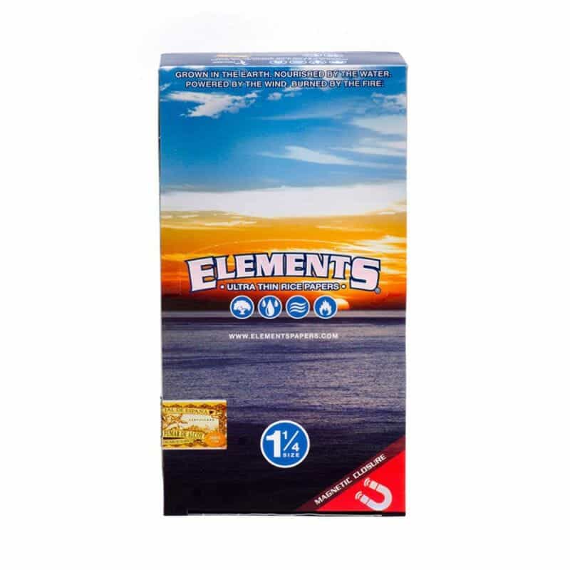 Elements Rice Rolling Papers 1-1/4" - 1 pk - Display Box - 2
