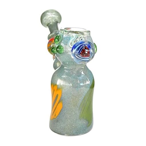 4:20 Generic Label 5.5" Rasta Marble Hammer Bubbler - Assorted Colors / 5