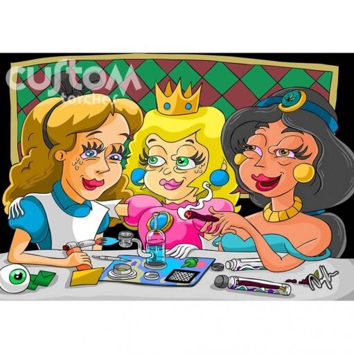 Custom Torches - Dunkees "Girls Night Out" Butane Torch / Full Artwork