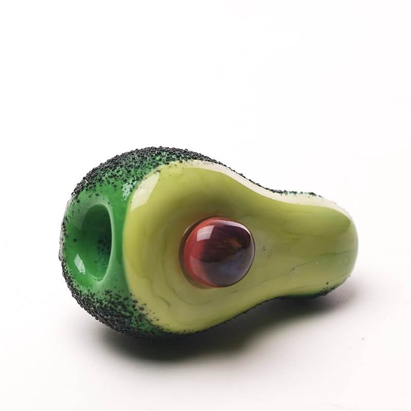 Empire Glassworks Small "Avocadope" Avocado Hand Pipe / 3
