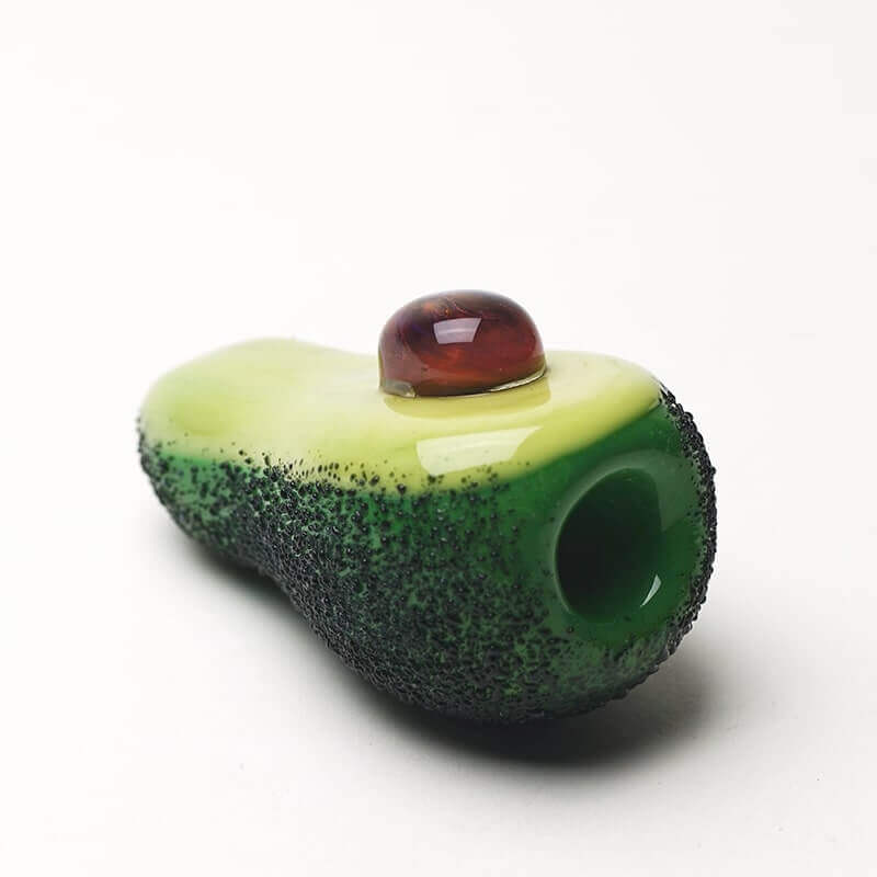Empire Glassworks Small "Avocadope" Avocado Hand Pipe / 4
