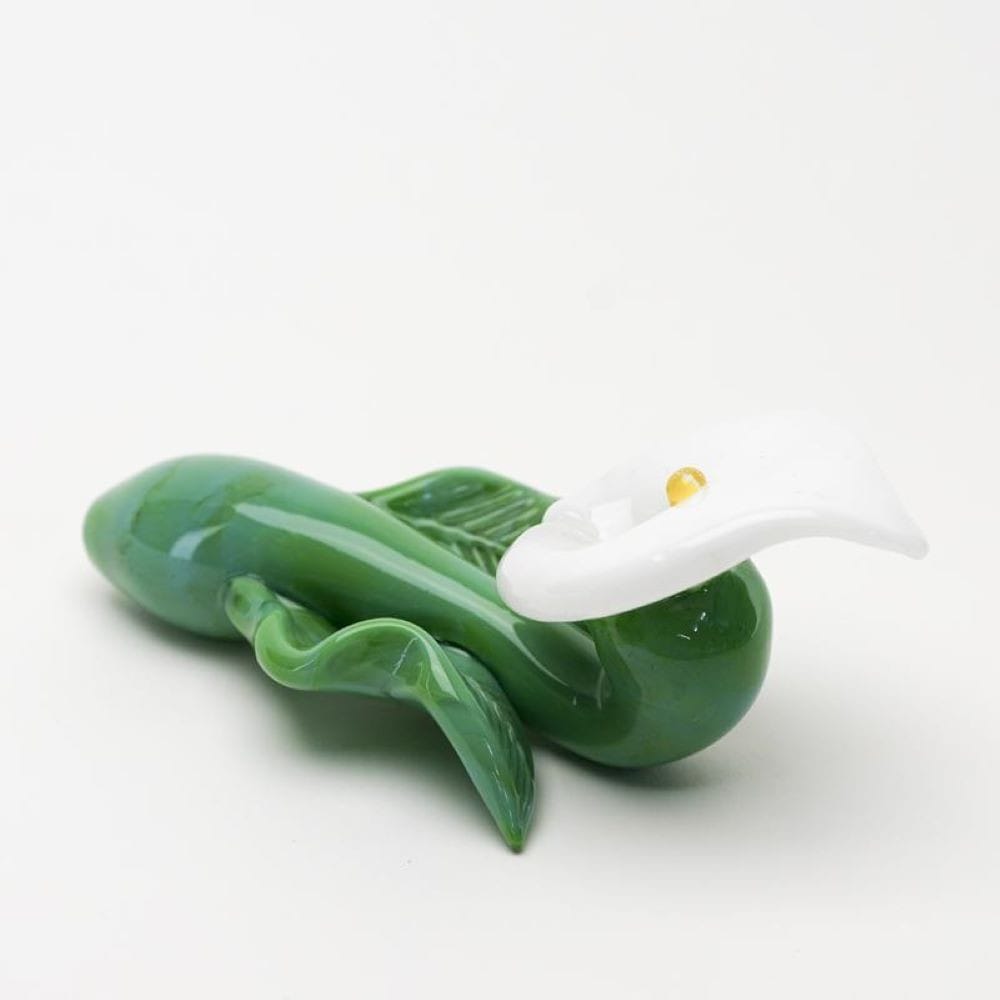 Empire Glassworks Calla Lily Sherlock Hand Pipe - 4