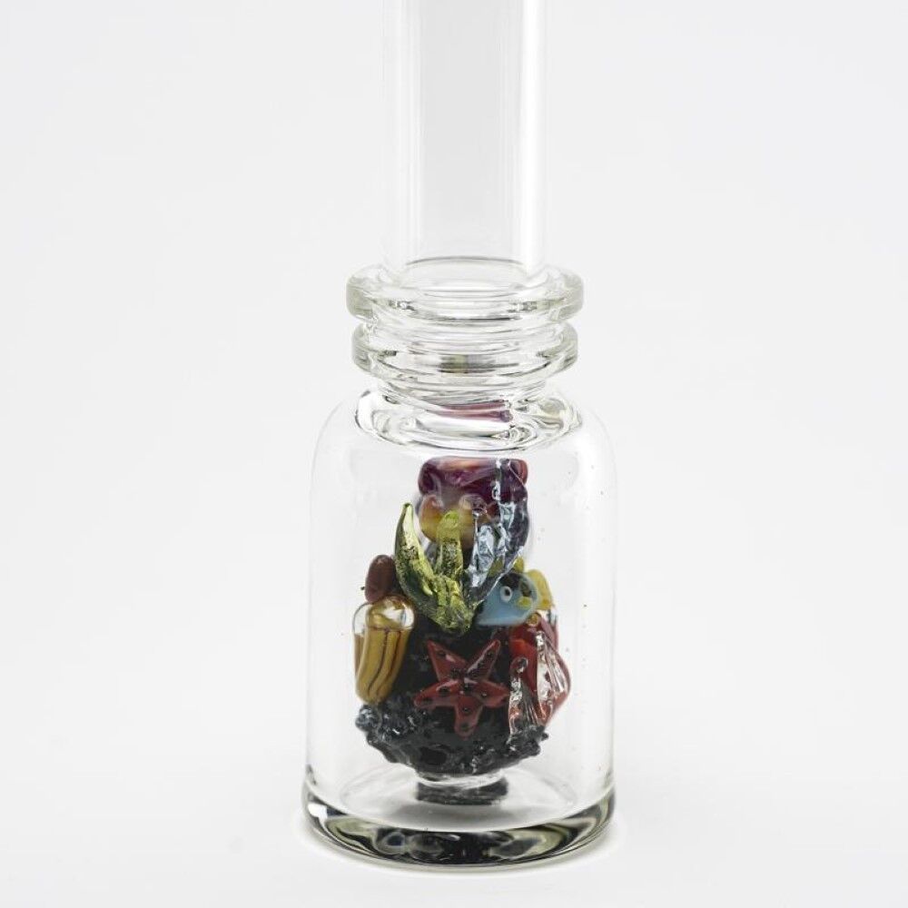 Empire Glassworks Save The Sea Mini Beaker Water Pipe - 6
