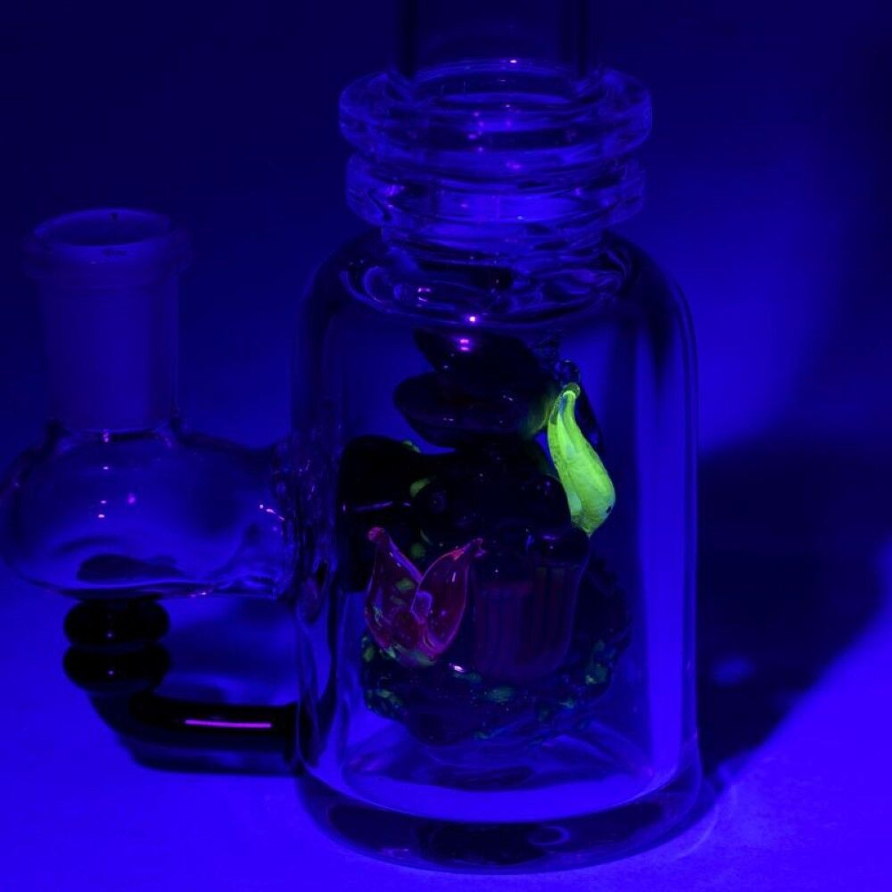 Empire Glassworks Save The Sea Mini Beaker Water Pipe - 8
