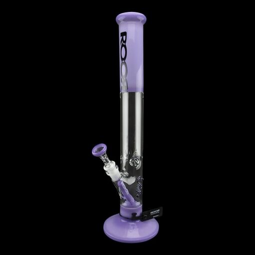 ROOR Custom Classic 18" Straight Water Pipe 50mm x 5mm - Purple - 001