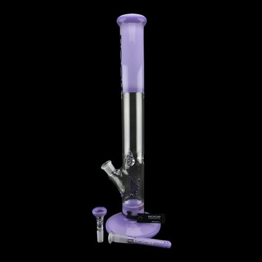 ROOR Custom Classic 18" Straight Water Pipe 50mm x 5mm - Purple - 002