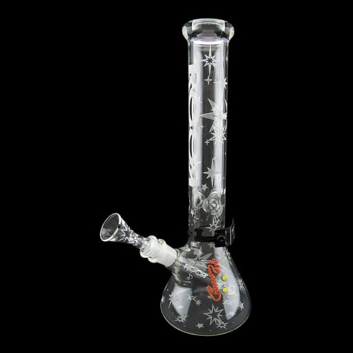 ROOR Custom Sandblasted 14" Beaker Water Pipe - Sparkle - 008
