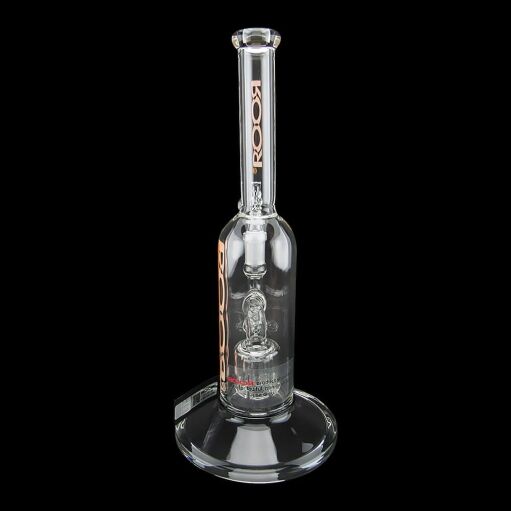 ROOR Tech 12" Fixed Stemless Barrel Bubbler - Orange - 003