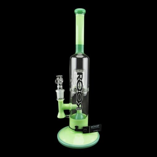 ROOR Tech 16" 2 Barrel Chamber Stemless Bubbler - Milky & Mint Color 01