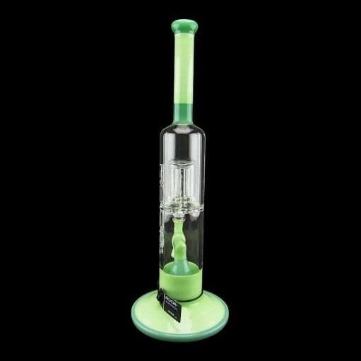 ROOR Tech 16" 2 Barrel Chamber Stemless Bubbler - Milky & Mint Color 03
