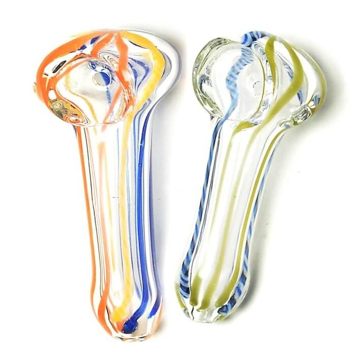 Swirl Spoon Mini Hand Pipe - 2-3" - 02