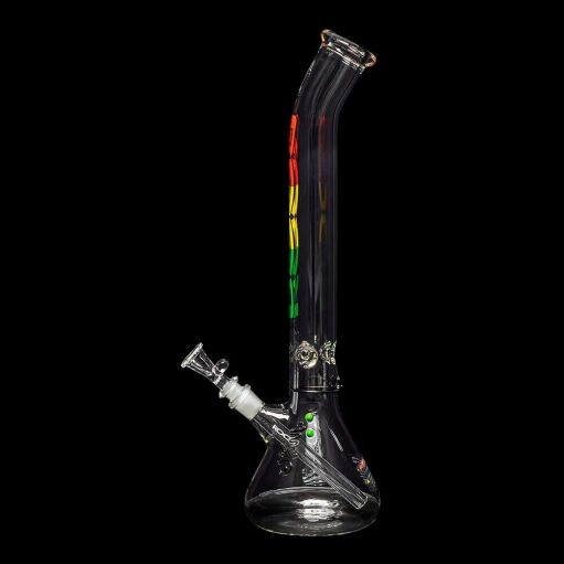 ROOR Classic 18" Beaker Bent Neck "Rasta" 01