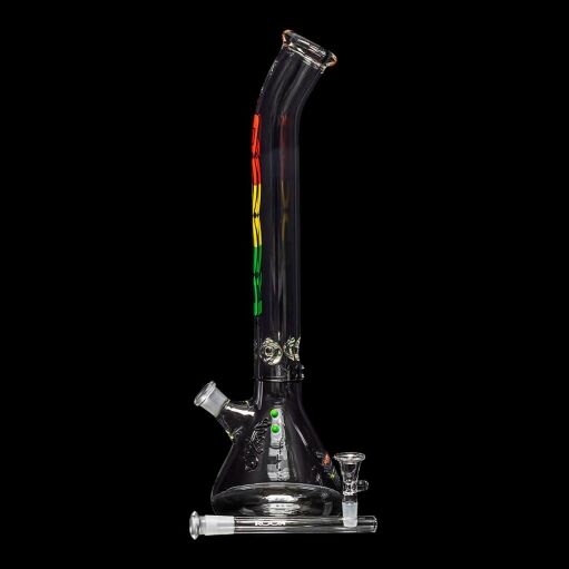ROOR Classic 18" Beaker Bent Neck "Rasta" 09