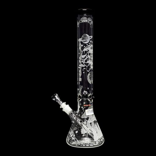 ROOR Custom Sandblasted 18" Water Pipe - Alien O.G. Strain - 02