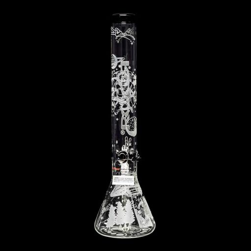 ROOR Custom Sandblasted 18" Water Pipe - Alien O.G. Strain - 03