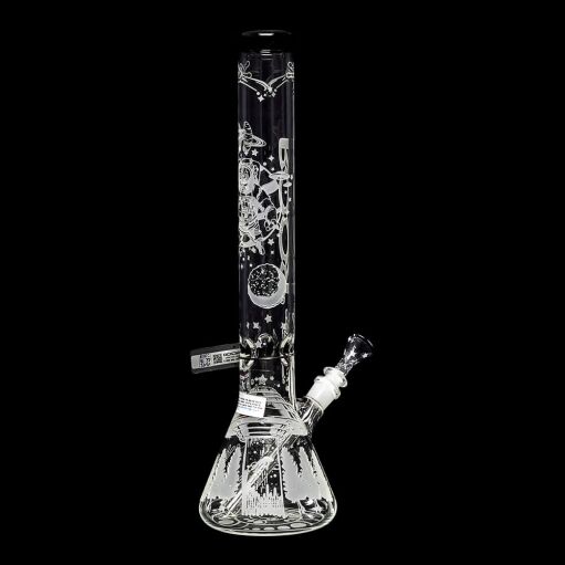 ROOR Custom Sandblasted 18" Water Pipe - Alien O.G. Strain - 04