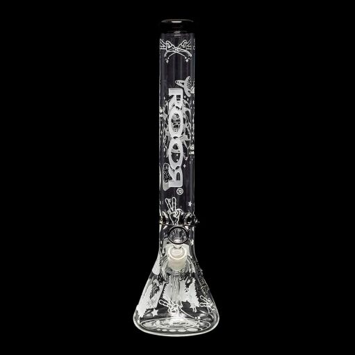 ROOR Custom Sandblasted 18" Water Pipe - Alien O.G. Strain - 07