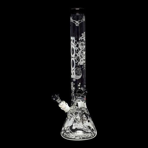 ROOR Custom Sandblasted 18" Water Pipe - Alien O.G. Strain - 08