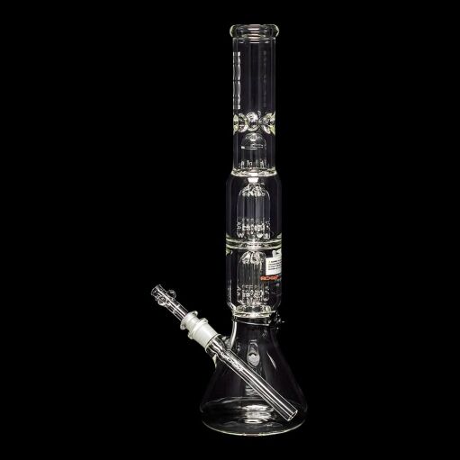 ROOR Tech 17" Double 4-Arm Tree Perc Beaker Water Pipe - 02