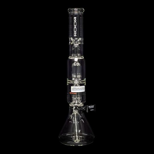 ROOR Tech 17" Double 4-Arm Tree Perc Beaker Water Pipe - 03