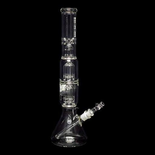 ROOR Tech 17" Double 4-Arm Tree Perc Beaker Water Pipe - 06