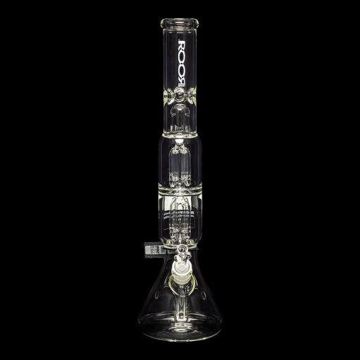 ROOR Tech 17" Double 4-Arm Tree Perc Beaker Water Pipe - 07